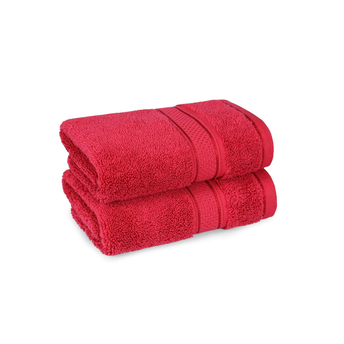 Mytrident Indulgence Collection Hand Towel 400 Gsm | 100% Cotton For Men & Women Hand Towel - Blood Red (Pack Of 2)