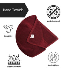 Furnofy Premium Cotton Hand Towels Set Of 6 Ultra Soft, Highly Absorbent & Quick-Dry For Gym, Kitchen, Pool, Travel & Home (Vibrant Multicolor)