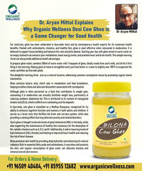 Premium Desi Bilona Cow Ghee By Organic Wellness | Natural & Healthy Gir Cow Cultured Desi Ghee Perfect For Cooking | (400ml) 13.5 Ounce | Jar Pack