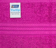 Bombay Dyeing Tulip 100% Soft Cotton Hand Towels 1200 Gsm (Purple) - Set Of 6