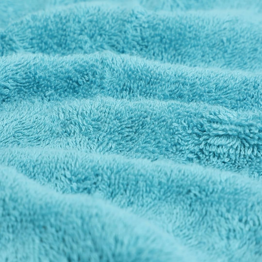Livspace Bath Towel 475 Gsm | Bath Towels Large Size 100% Cotton, Solid Dyed, Super Soft, Absorbent (Paleto Collection - Teal)