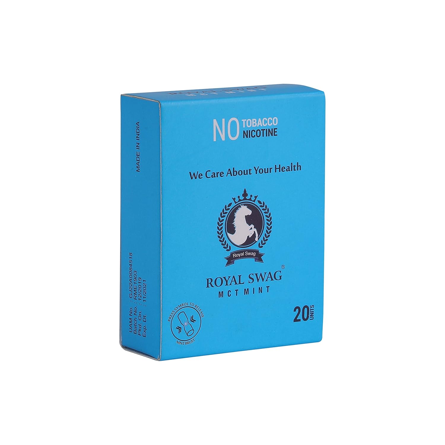 Royal Swag Ayurvedic Cigarette 20 Unit Pack Combo Clove & Mint Flavour Nicotine Free & Tobacco Free