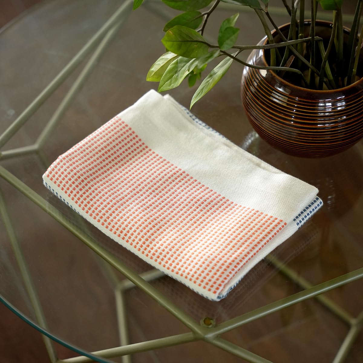 Thirsty Towel Bamboo Bath Towels 300 Gsm | Super Soft & High Absorbency Towel, Dobby Quick Dry Towel For Bath Large Size (Sunset Horizon)