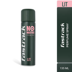 Fastrack No Nasties Lit Deodorant Perfume Spray 135ml 4.5 Fl.oz. Unisex Fragrance