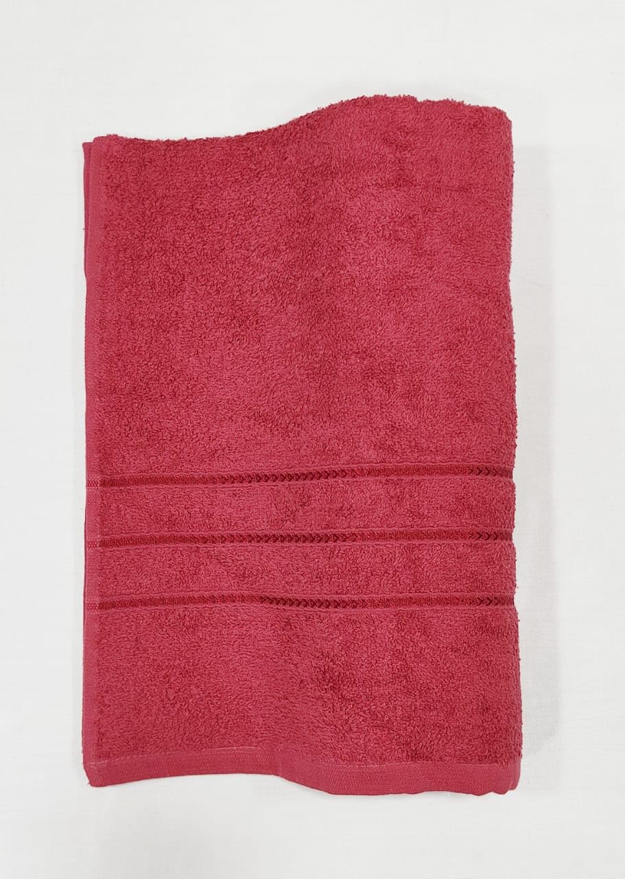 Bombay Dyeing Flora Large Size Bath Towel 500 Gsm (Light Mahroon)