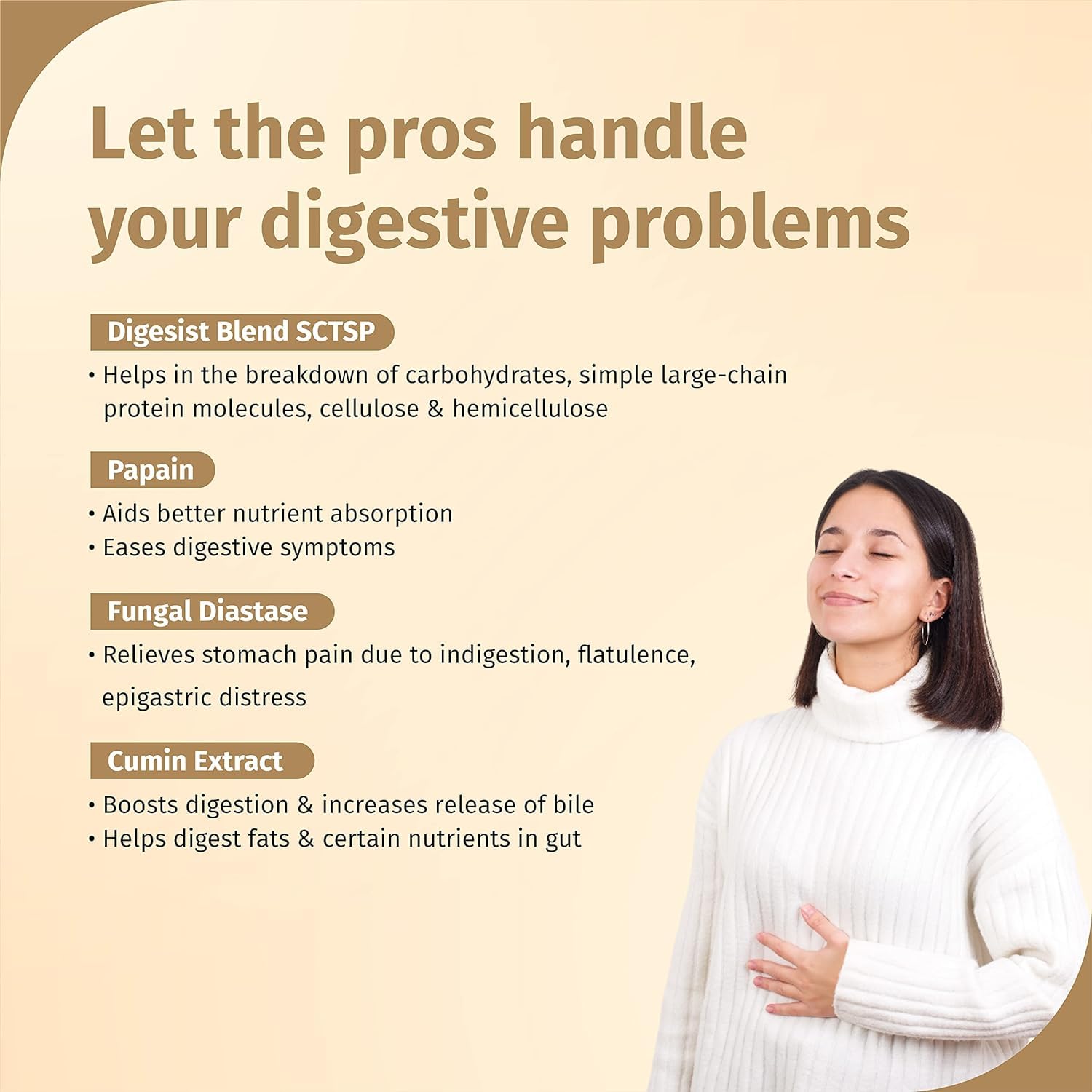 Wellfa Digesti Pro Tablets Multi Enzymes, Cumin Extract, Improves Digestion, Relief From Gas, Bloating & Heartburn Resolves Indigestion | Jeera - 20 Effervescent Tablets, 50gm 0.1lbs Each Pack Of 3