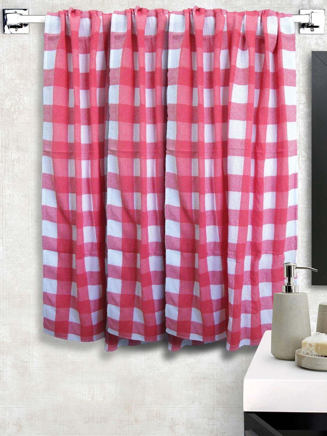 Athom Trendz Living Cotton Bath Towel 600 Gsm | Lightweight, Soft & Absorbent, Quick-Drying, Skin-Friendly, Luxury Quality, Durable Towel - Pack Of 3 (Red)