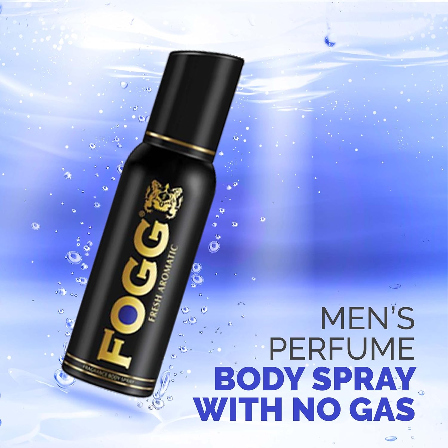 Fogg Fresh Aromatic Premium No Gas Deodorant For Men | Long-lasting Perfume Body Spray 120 Ml 4 Fl.oz.