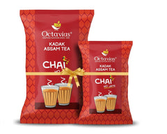Octavius Kadak Assam Tea - Pack Of 2, 1.25 Kg, 44.09 Ounce | Garden Fresh Extra Strong Assam Tea - Kadak Chai Patti | Medium Caffeine Strong Chai Patti