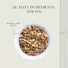 Luxmi Estates Dandelion Root Herbal Tea - 100gm Tin Caddy, 3.5 Ounce, 50 Cups | USDA Certified Organic Herbal Tea - Single Ingredient, Caffeine-Free Loose Leaves