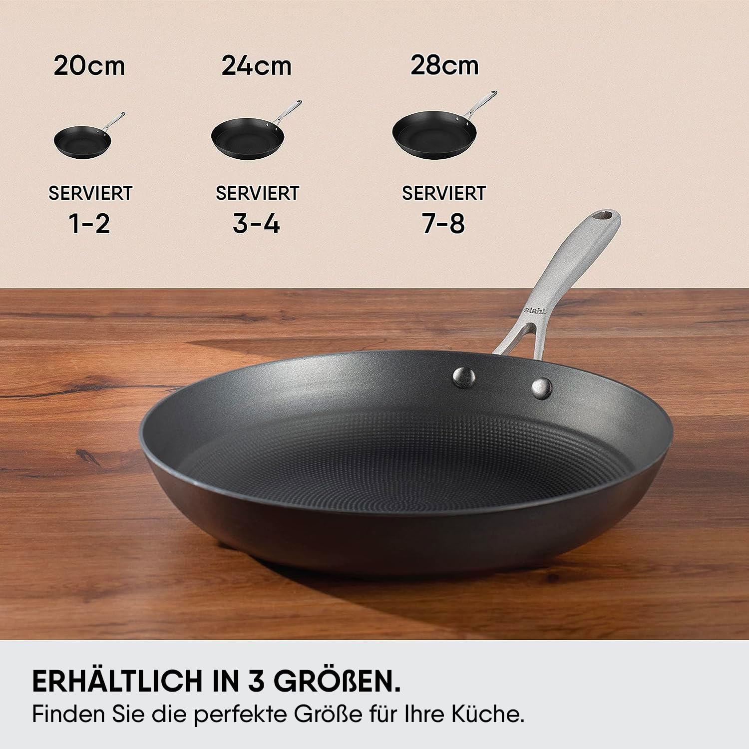 Blacksmith Hybrid Enameled Cast Iron Frying Pan | Induction Base Rust Proof Fry Pan, 0.8 Liters, 20 Cm