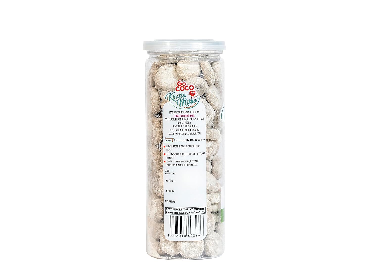 Go Coco Khatta Mitha Heeng Laddu 440gm, (220gm *2 Bottles) | Yummy Digestive Hing Goli