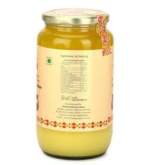 100% Natural Jain Maryadit Cow Ghee By Gavyratan | High In Protein Fiber Healthy Desi Ghee Good For Digestive Health | (1 Litr) 33.8 Ounce | Jar Pack