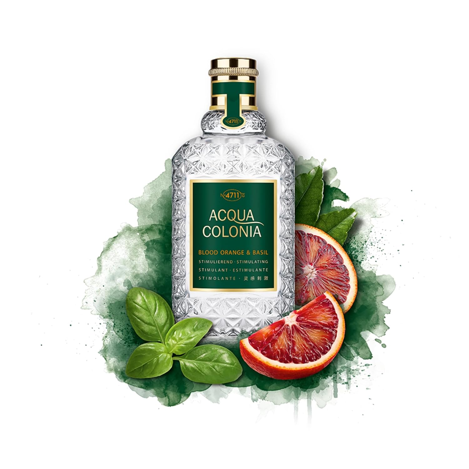 4711 Acqua Colonia Blood Orange & Basil Eau De Cologne 170ml 5.7 Fl.oz. | Long Lasting Fragrance For Men & Women