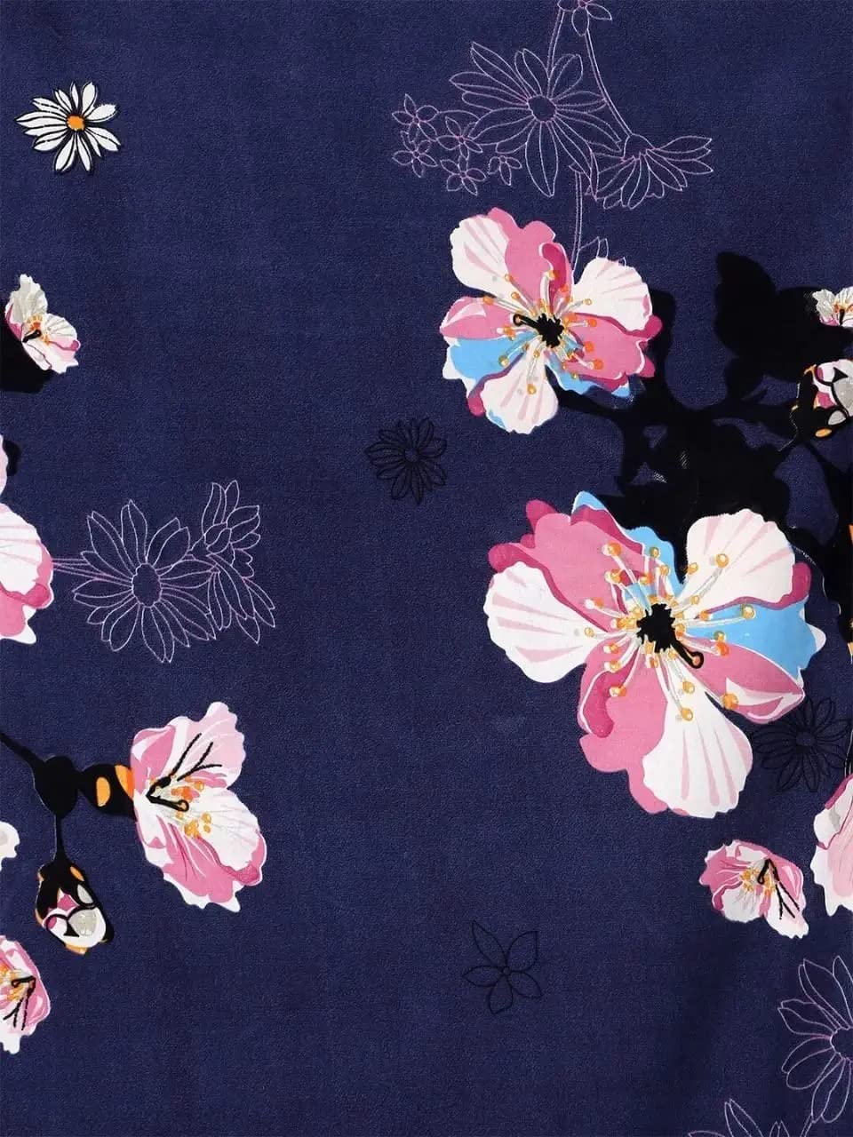 180 TC Print Cotton 1 Single Bedsheet With 1 Pillow Cover - 60 X 90 Inches, Blue | Soft & Breathable Fabric, Skin-Friendly Bed Sheet For All Seasons