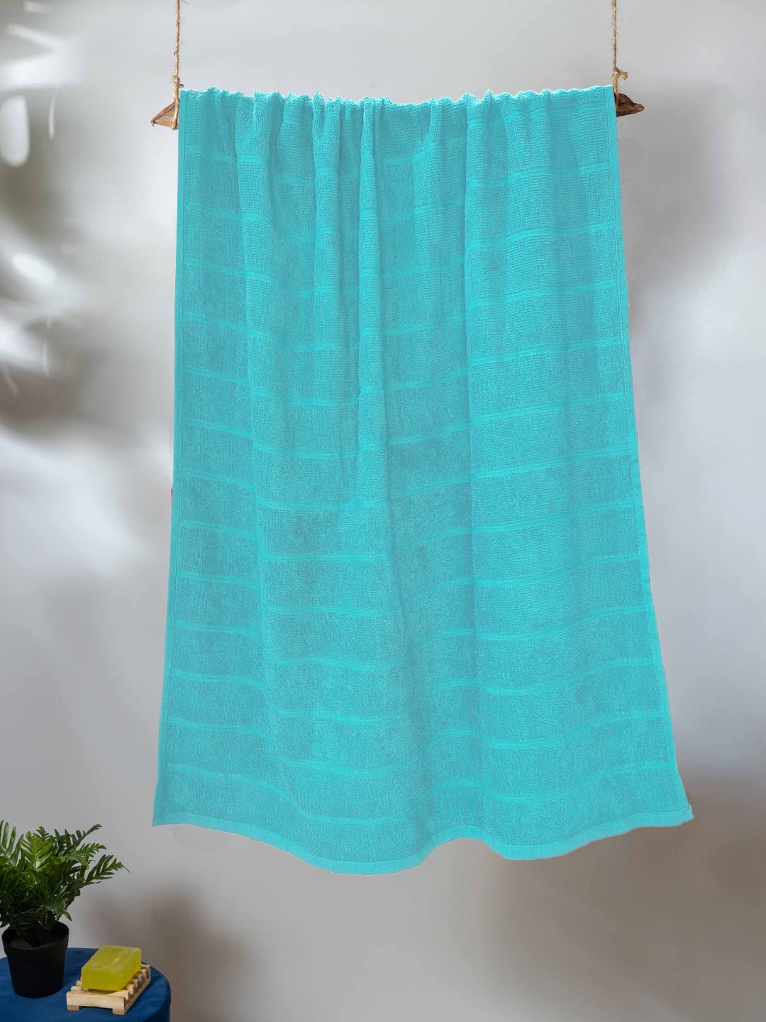 Kopa By Bianca Reversible One Side Terry 100% Cotton Bath Towel 500 Gsm (Soho) - Sky Blue