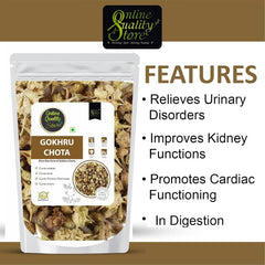 Online Quality Store Ghokru Chota, Tribulus Terrestris Seeds Raw, Small Caltrops, 100 % Pure, Natural, Helps Improve Digestion & Gives Relief From Intestinal Gas | 900gm 1.9lbs