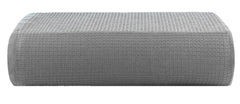 Casa Copenhagen Egyptian Cotton Waffle Large Bath Towel 500 Gsm (Grey Violet)