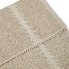 Welspun Alpha Cotton Bath Towel 450 Gsm | Soft & Absorbent Dobby Bath Towel (Almond)