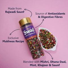 Panjon Swad Rajasthani Mix Mukhwas 450gm, (150gm *3 Bottles)
