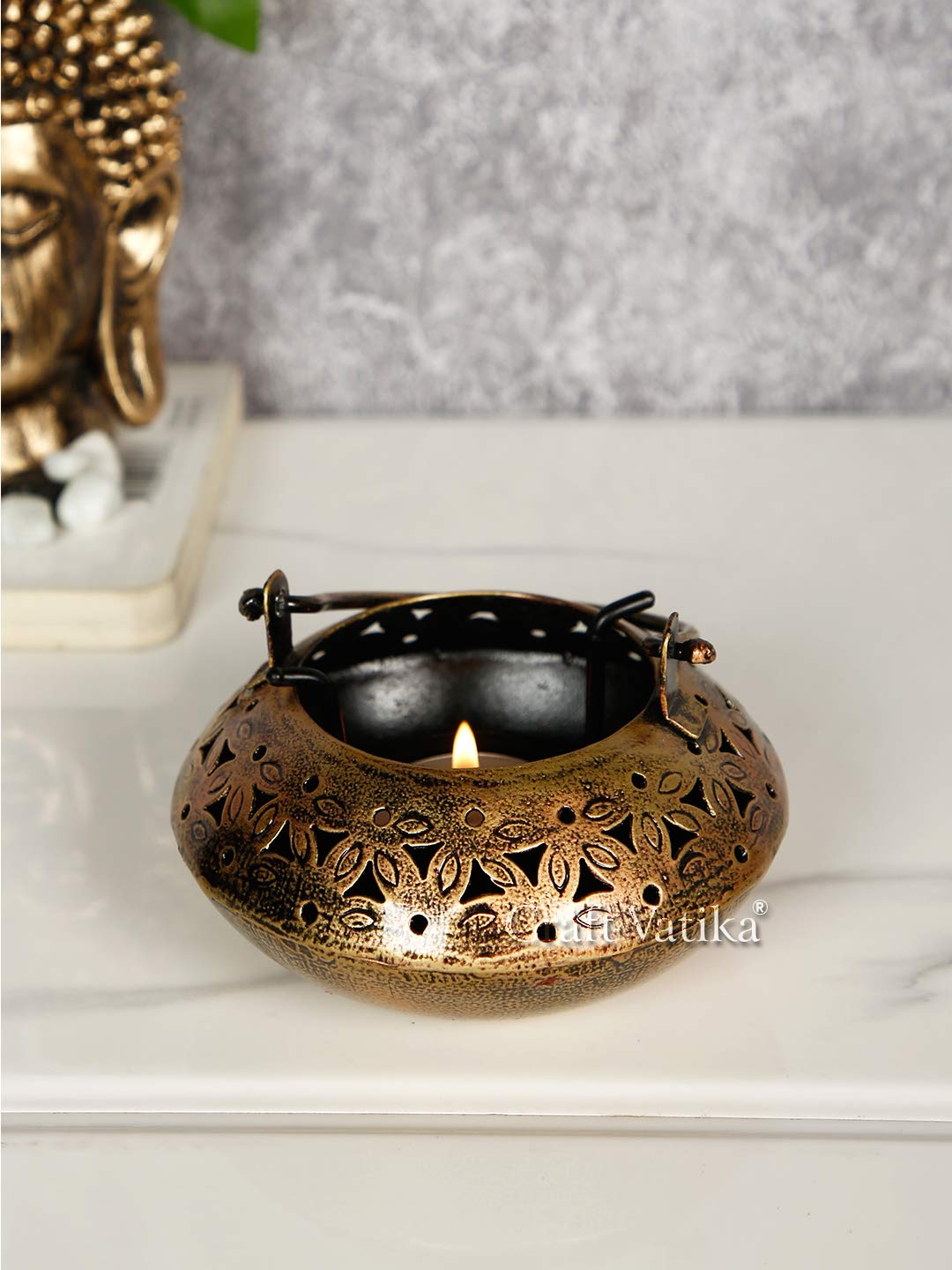 METAL DEGCHI TEALIGHT CANDLE HOLDER STAND PERFECT FOR DINNER TABLE HOLDER CANDLE