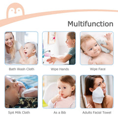 Mom Care Cotton Hand Towel 1800 Gsm | Soft Reusable Napkins Good Water Absorbency Soft & Fluffy Cotton Towel (Multicolor) - 12 Pcs