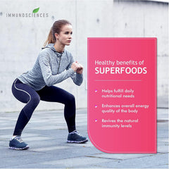 Immunosciences Premium Women’s Superfood Multivitamin For Women With Antioxidants, Zinc, Iron, Calcium, Copper, Vitamin A, B, C, D, E, K, Biotin | 60 Veg Tablets , 100gm 0.2lbs