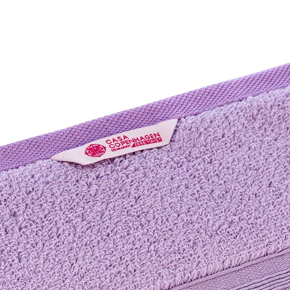 Casa Copenhagen Egyptian Cotton Zero Twist Large Bath Towel 500 Gsm (Purple Rose)