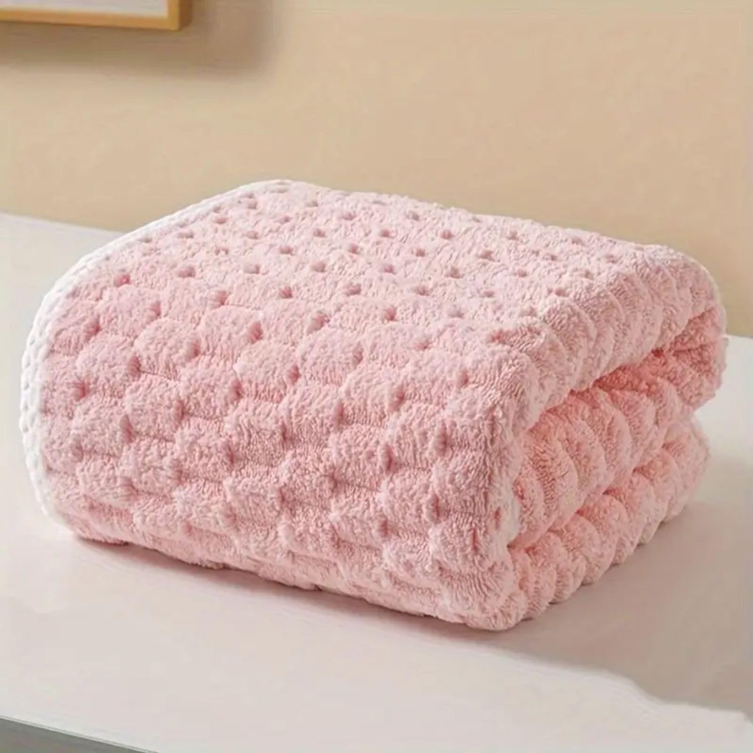 Linear Microfiber Hand Towels Small Size 300 Gsm | Face Towel For Men, Women & Babies Ultra Soft Absorbent, Quick Dry Towels | Pack Of 2 (Pink)