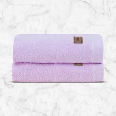 Spread Spain Bamboo Hand Towel 360 Gsm | Ultra Soft Absorbent & Quick Dry Towel For Daily Use, Gym, Pool, Travel, Sports & Yoga Set of 2 (Lavender)