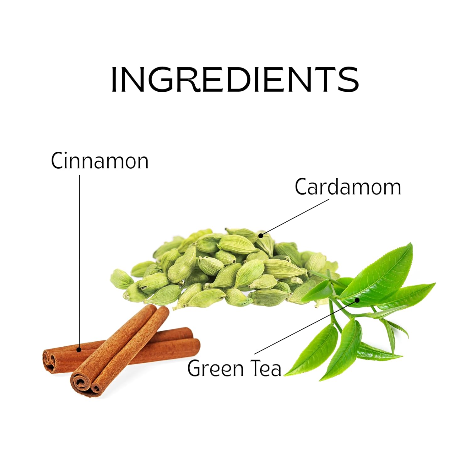 TE-A-ME Kashmiri Uplift Kahwa Green Tea - 25 Tea Bags | Infused With Cinnamon, Cardamom & Green Tea - Contains Caffeine, Packaging Might Vary