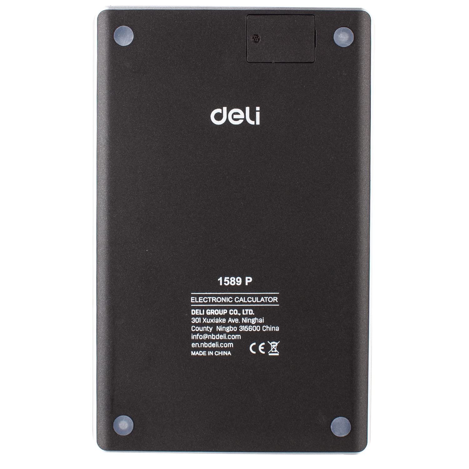 Deli 1589 Modern Calculator- Black | Operates On Solar Power And Battery Backup, Ensuring