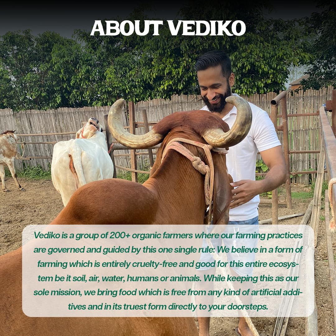 100% Natural Desi Cow Ghee By Vediko Origins | Natural & Healthy Sahiwal Breed Cow'S Milk Boost Your Energy With Premium & Traditional Ghee | (5 Litr) 169.0 Ounce | Tin Pack