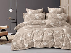 King Size Double Bedsheet With Two Pillow Covers - 108 X 108 Inches, Brown | Smooth To Touch, Breathable & Long Lasting - Ideal For Everyday Comfort