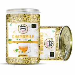 Online Quality Store Chamomile Flower Tea - 100gm, 3.5 Ounce | Reduce Anxiety, Sleep Tea & Stress Relief - Organic Pure Dried Flower | Caffeine Free