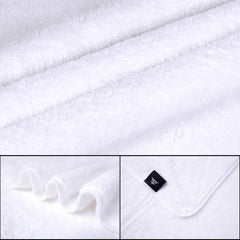 Jml Fleece Bath Towel 900 Gsm | Super Soft And Absorbent, Lint Free, Fade Resistant Oversized Bath Towel (White) - Pack Of 2