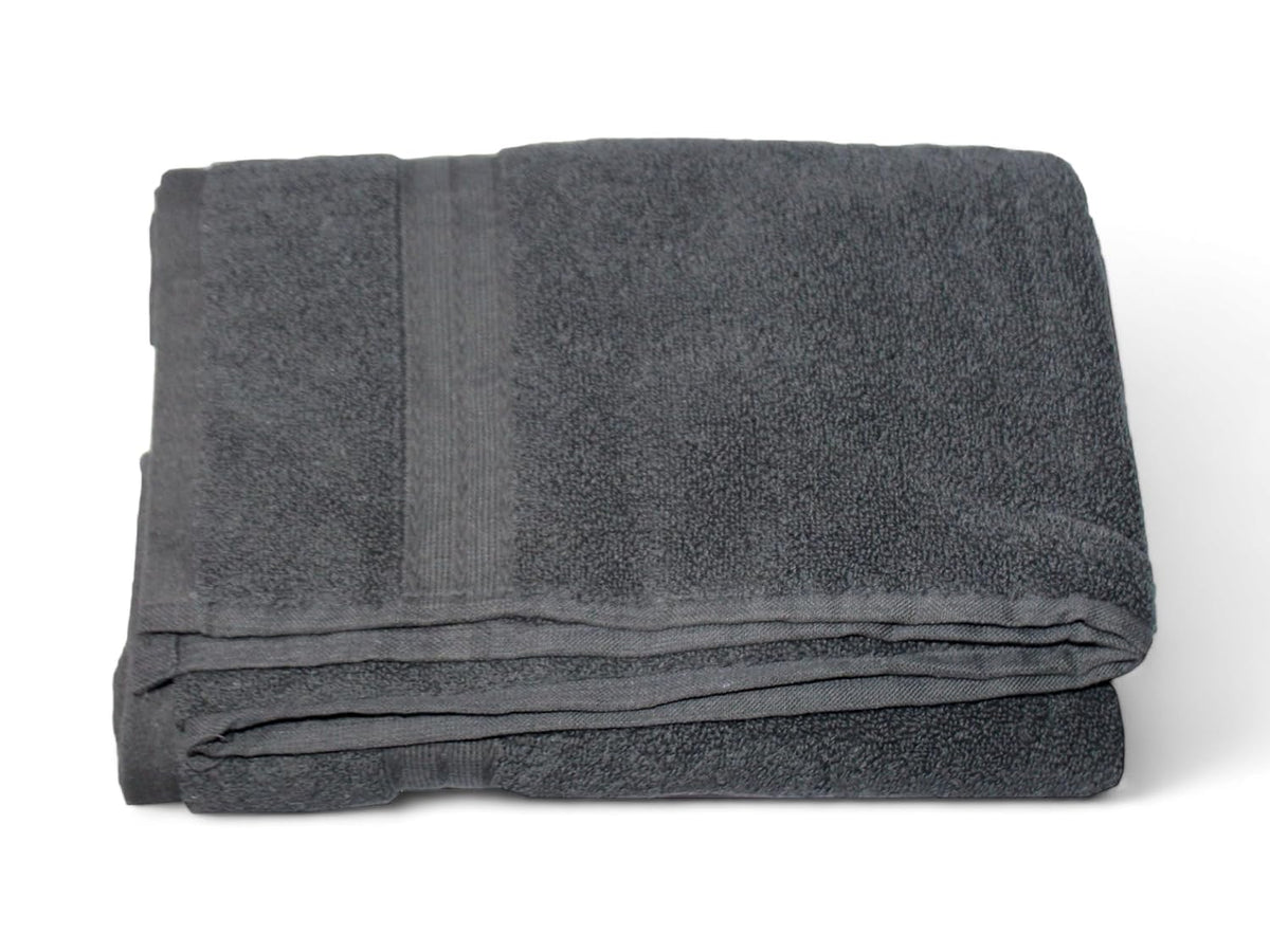Bhapri Turkish 100% Cotton Luxury Bath Towels 500 Gsm | Lightweight Soft & Absorbent Quick Dry Plush Bathroom Towels (Black)