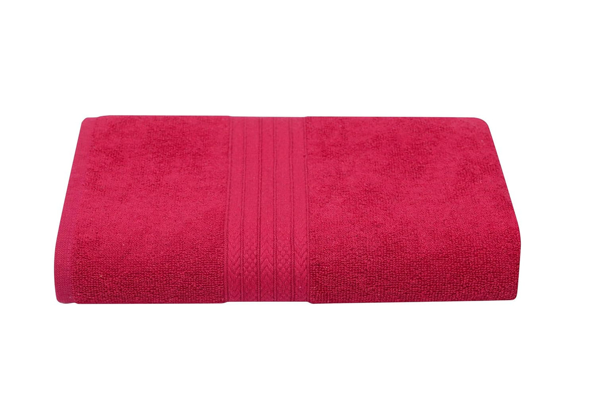 RD Trend 100% Cotton Bath Towels 500 Gsm | Soft & Absorbent Bath Towel For Men, Women Urban Comfort (Dark Pink)