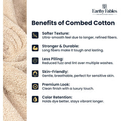 Earthy Fables Premium Face Towels 600 Gsm | Ultra Soft, Quick Dry & Highly Absorbent, For Gym, Travel & Acne-Prone Skin | Set Of 3 (Beige)