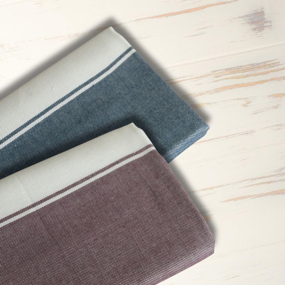 Aero Weav Ultra Lightweight Bamboo Bath Towel 200gsm | Compact, Portable & Less Than Skin-Friendly & Eco-Friendly Travel Towel (Denim Blue & Royal Maroon)- Pack Of 2