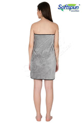 Softspun Microfiber Bath Towel 495 Gsm | Super Soft & Comfortable, Quick Drying, Ultra Absorbent In Large Size (Light Grey)