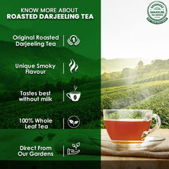 Goodricke Roasted Darjeeling Tea 100gm, 3.5 Ounce - Flavoury Golden Orange Pekoe | Premium Black Loose Leaves Tea With Rich Taste & Flavor - 100% Pure & Original Long Leaf Chai | Low Caffeine
