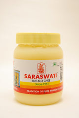 Premium Natural Buffalo Ghee By Saraswati | Rich In Vitamins A, D & K Healthy Pure Desi Ghee Ideal For Cooking | (500ml) 16.9 Ounce | Jar Pack