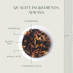 Luxmi Estates Apple Cinnamon Black Tea Bags 100gm, 3.5 Ounce - 50 Cups Bulk Pack | USDA Certified Premium Black Tea - Anti-Oxidants, Immunity Booster, High Caffeine