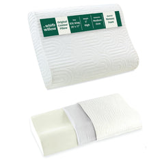 Cervical Pillow For Neck Pain & Shoulder Pain Relief, White - XXL King Size | Memory Foam Pillow - Spondylitis Orthopedic Pillow | Neck Support Pillow For Sleeping - Contour Medical Pillow