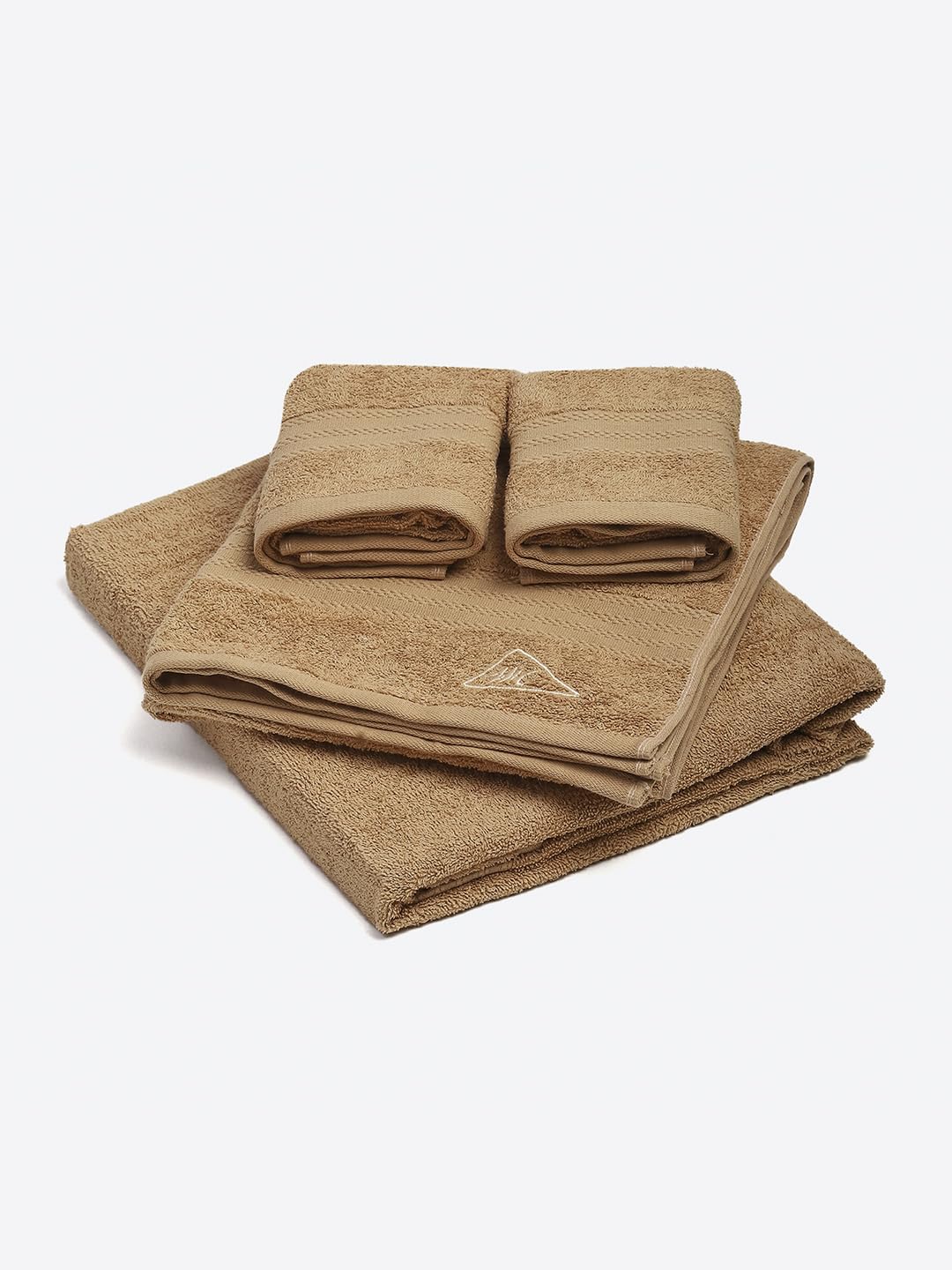Monte Carlo Solid 2 Bath Towel & 2 Hand Towel 1400 Gsm (Camel)