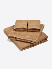 Monte Carlo Solid 2 Bath Towel & 2 Hand Towel 1400 Gsm (Camel)