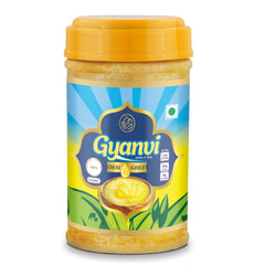 Natural Premium Desi Ghee By Gyanvi | Highly & Nutritious Pure Desi Ghee For Used For Cooking, Frying, Roasting | (500ml) 16.9 Ounce | Plastic Bottle
