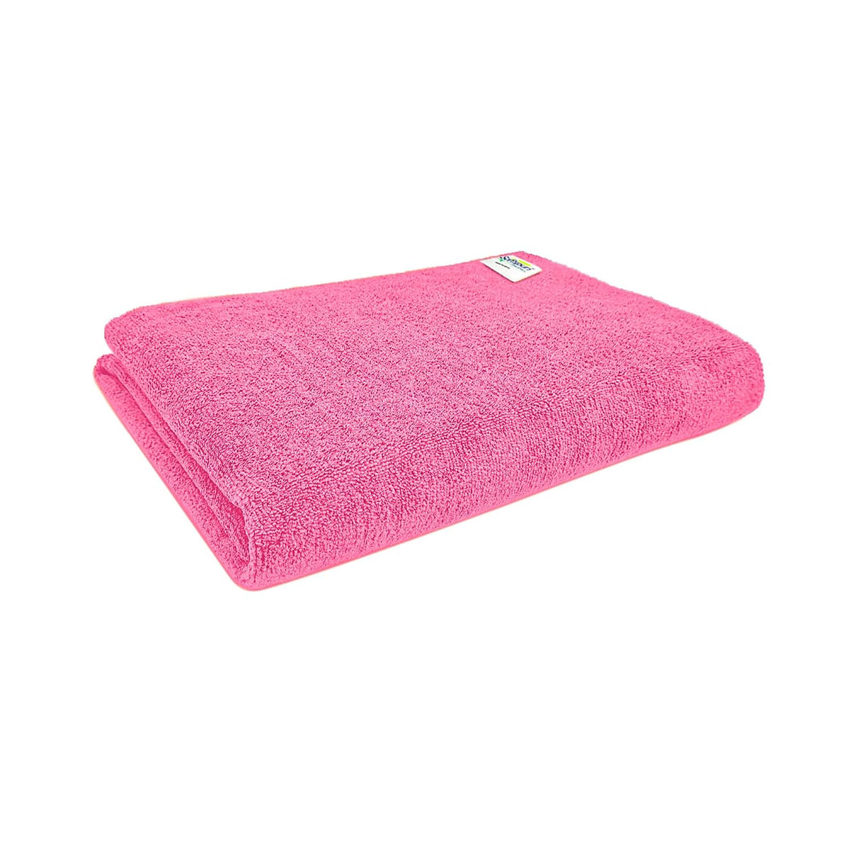 Softspun Microfiber Bath & Hair Care Towel 221 Gsm | Super Soft & Comfortable, Quick Drying, Ultra Absorbent In Large Size Towel (Pink)