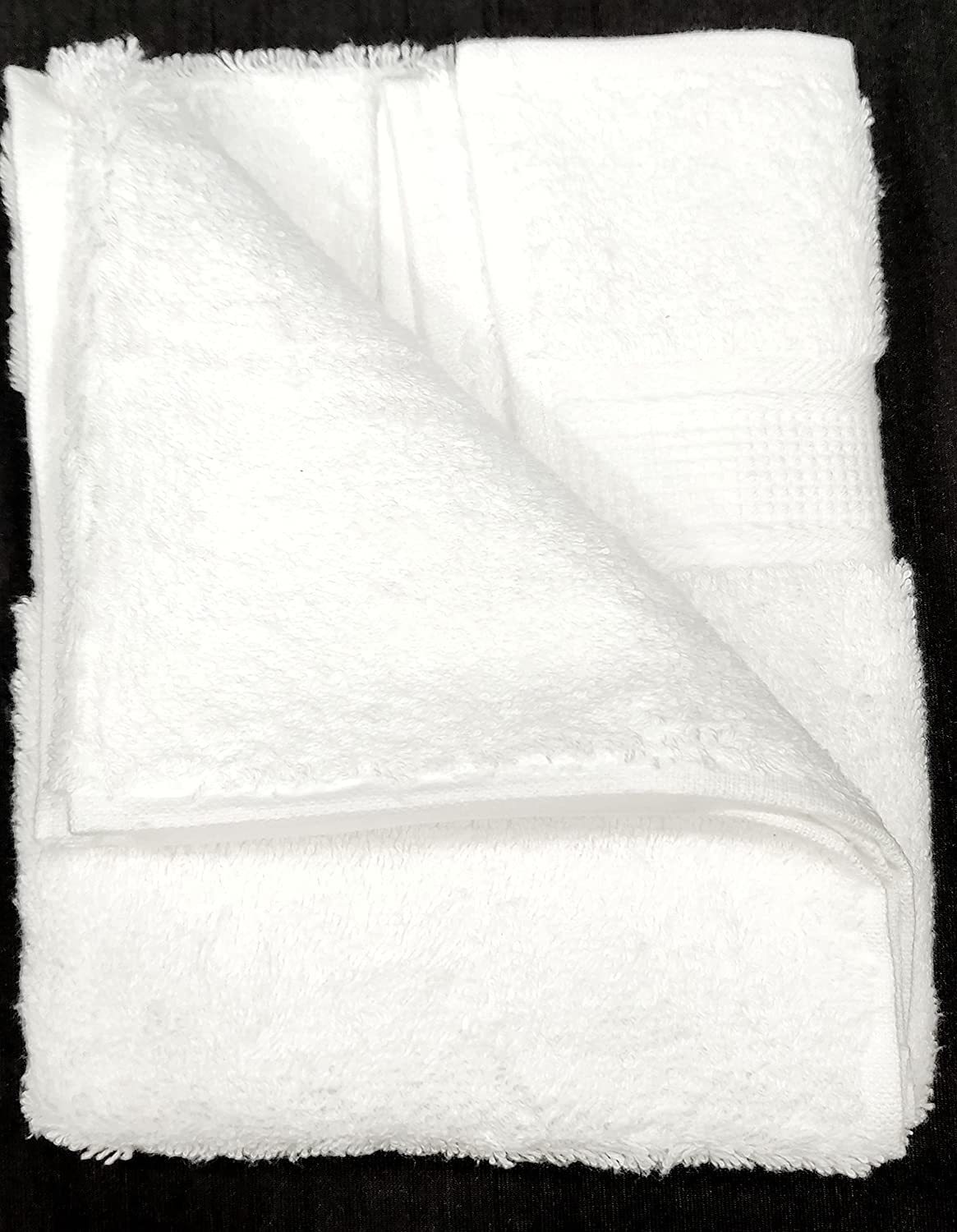 Bombay Dyeing Plain Santino 500 Gsm Cotton Hand Towel Set - White (2 Piece)